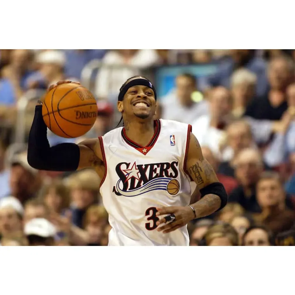 Philadelphia 76ers Allen Iverson #3 Champion Jersey 3XL 56 VTG Authentic - Picture 12 of 13